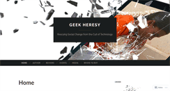 Desktop Screenshot of geekheresy.org