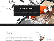 Tablet Screenshot of geekheresy.org